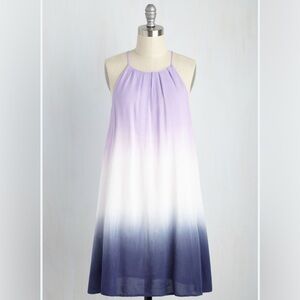 She & Sky lilac ombré trapeze flowy sleeveless dress S Vici